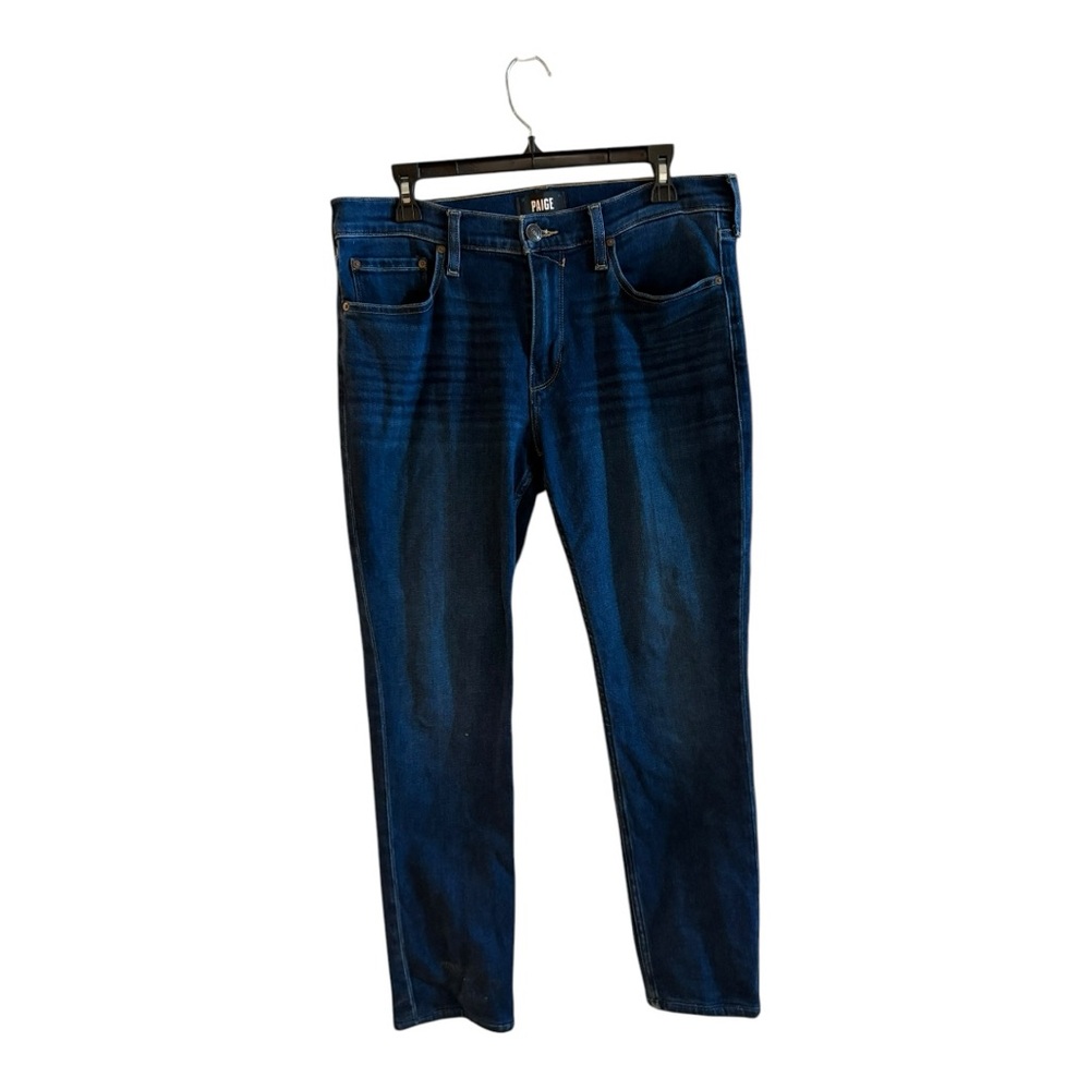 Paige Lennox denim jeans in a dark wash. Size 33/26